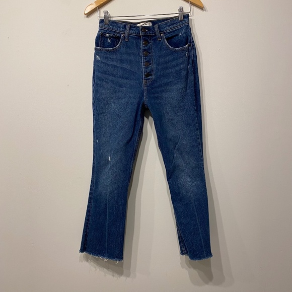 Abercrombie & Fitch The Kick Flare Ultra High Rise Jeans - Picture 1 of 6